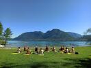 Yoga sur la plage