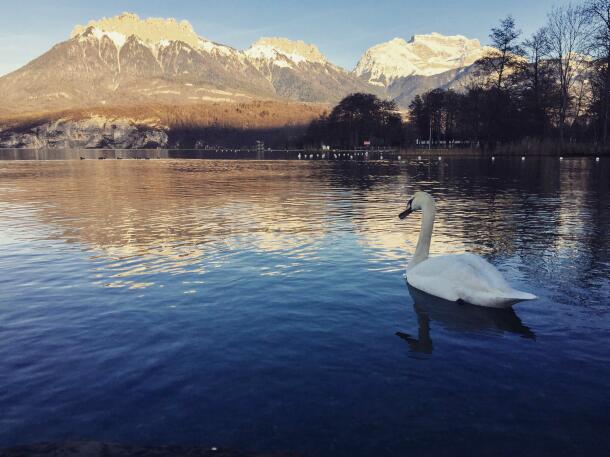 Lake Annecy in Winter