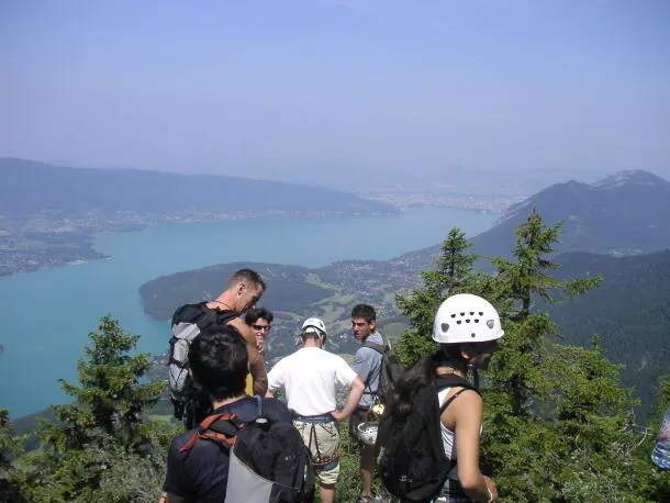 Via Ferrata above Lake Annecy