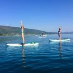 Yoga & stand up paddle activity