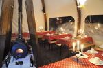 Dinner under a dome in the Semnoz forest