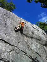 Rock climbing beginners Annecy Talloires