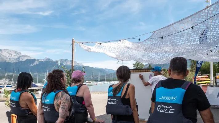 Régate en catamaran lac Annecy