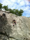 Climbing for family Lake Annecy
