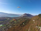 Paragliding flight at Annecy