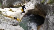 Canyoning Jump Annecy lake Montmin