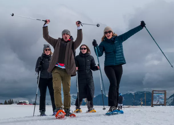 Snowshoeing with Annecy Aventure 