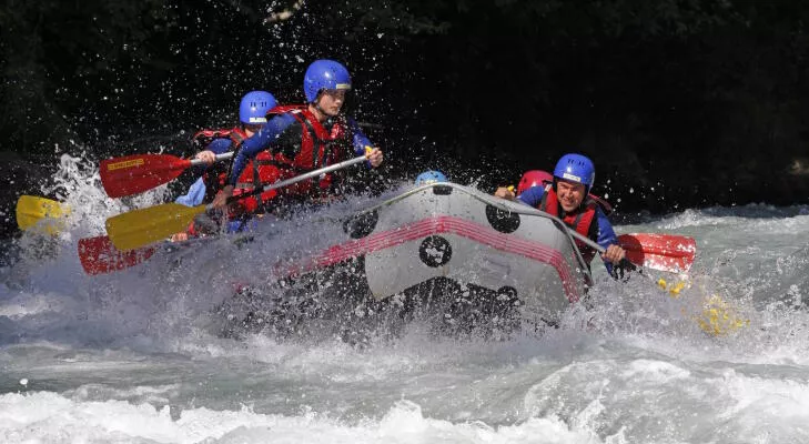 Whitewater rafting near Annecy