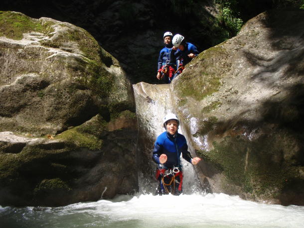 Canyoning course near Annecy