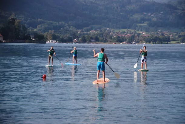 Paddle seminar activity at Lake Annecy