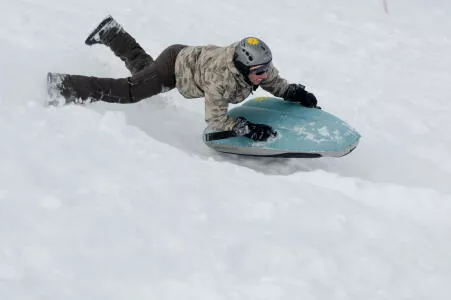 Downhill in Airboard