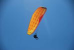 Tandem paragliding flight 