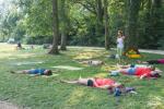 Pilates course on the beach Annecy