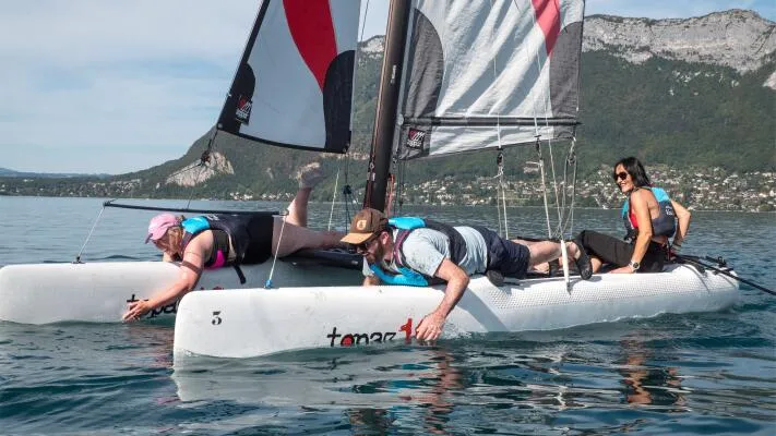 Régate en catamaran lac Annecy