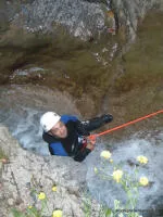Waterfall jumping in Annecy
