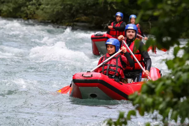 Canoraft on Isere River Annecy
