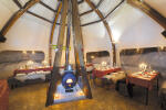 Dinner under a dome at the eco-bivouac