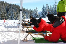 Biathlon shooting challenge Annecy