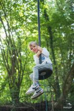 tyrolienne enfant parc jeux