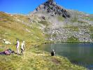 Trekking scenery Lake Annecy 