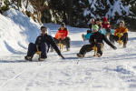 Paret tobogganing Annecy