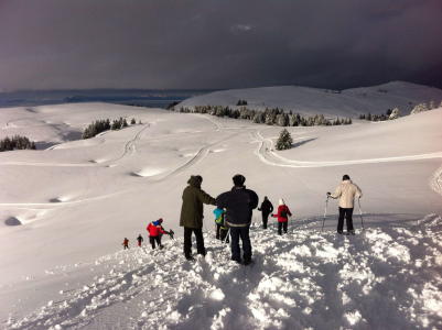 Snowshoeing and local products tasting 