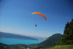 Flight in paragliding Talloires