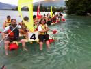 Acitivty raft fun lake Annecy