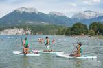 Paddle initiation on the lake