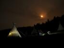 Evening and night at the teepee village