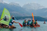 Raft race at La Crique Saint-Jorioz