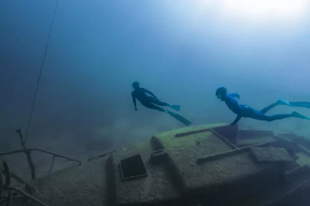 Découverte du lac d'Annecy en apnée