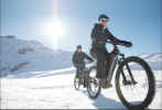 Vélo électrique sur neige