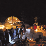 Aperitif around a fire for your seminar