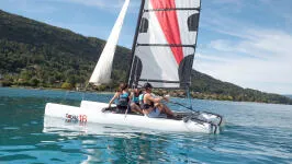 Régate en catamaran lac Annecy