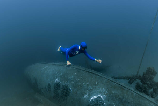 Freediving initiation, Annecy's Lake