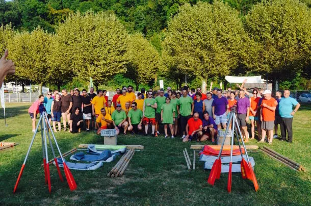 Raft building activity for your team