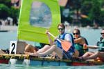 Raft building and race on Lake Annecy