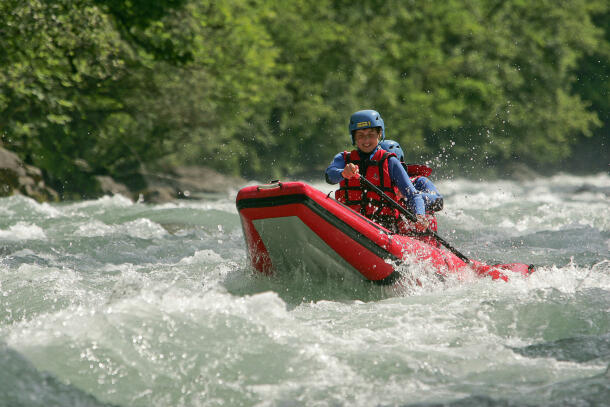 White water descent in Savoie