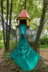 Slide and treehouse for children