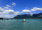 Raft on annecy's lake by team