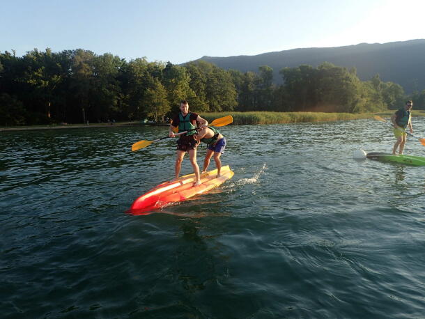 Team building in kayak 