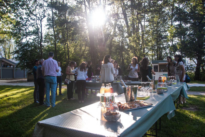 buffet à la plage séminaire annecy