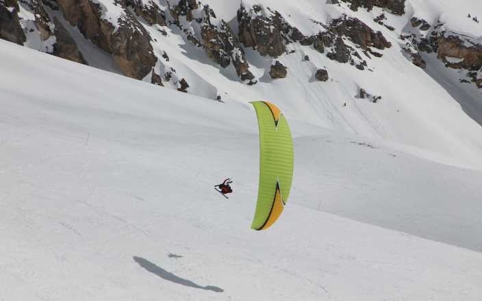 speed riding parapente