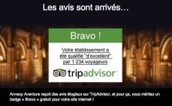 Récompense Trip advisor