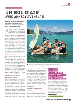 Cran Ma Ville dédie une pleine page sur Annecy Aventure